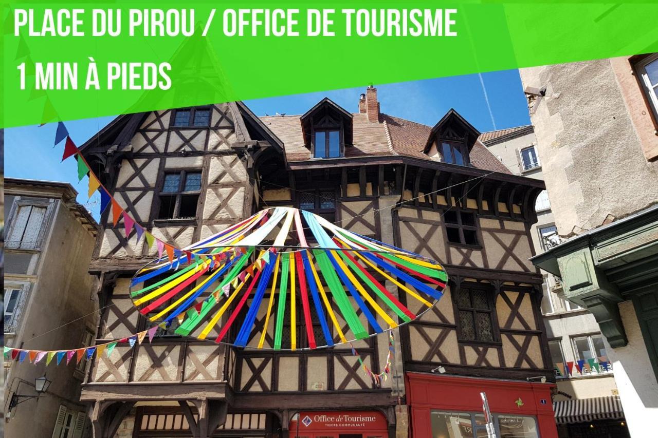 Le Double Pirou # 2 Appartements # Halte Auvergne Thiers Exterior foto